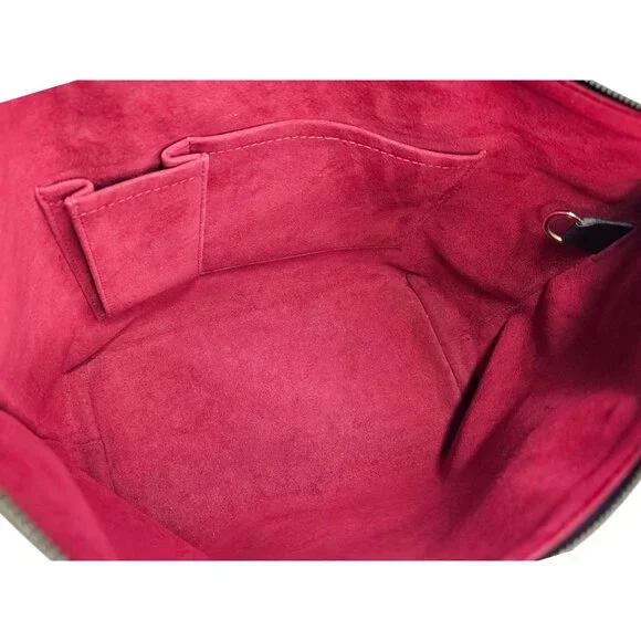 LOUIS VUITTON SALEYA PM Damier Ebene Satchel Bag Tote Leather Monogram Handbag - Picture 11 of 15